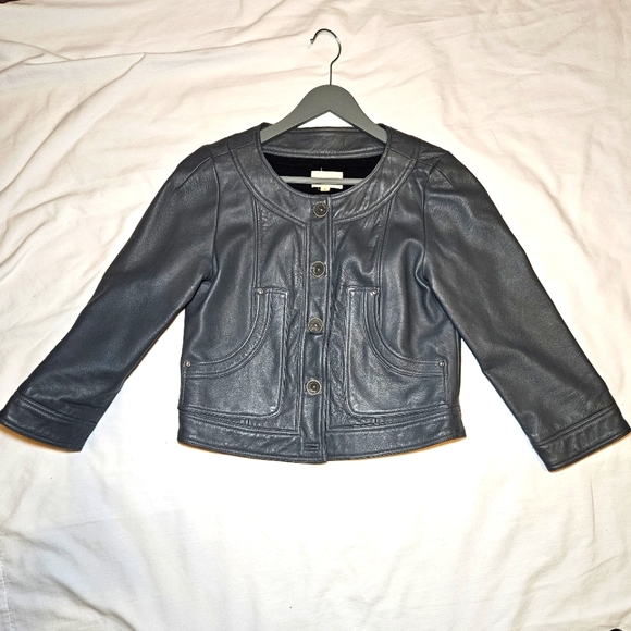Tylho Grey Leather Jacket - Picture 1 of 5
